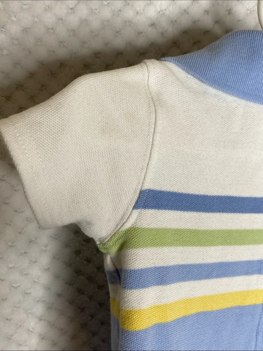 Janie and Jack Vintage Polo Romper with Turtle and Stripes